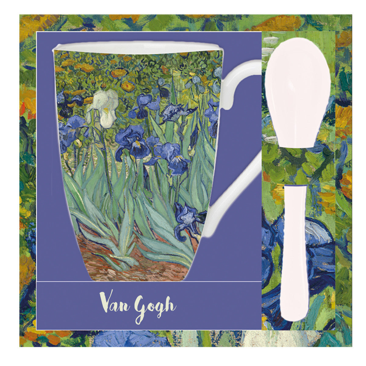 Κούπα με κουταλάκι "Iris - Vincent Van Gogh"