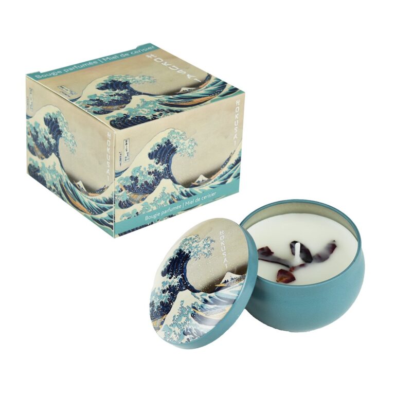 Αρωματικό κερί σε μεταλλικό κουτί - Κύμα, Hokusai