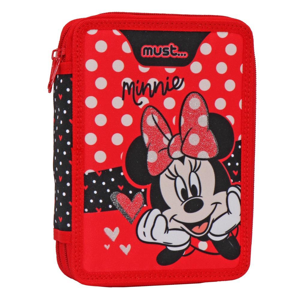 Κασετίνα διπλή γεμάτη Disney Minnie Mouse