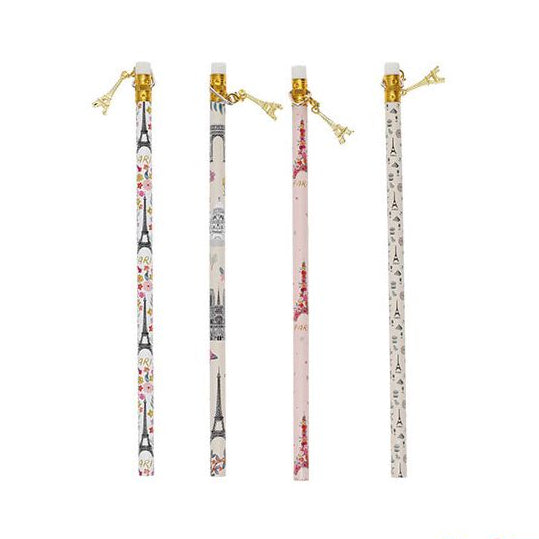 Paris μολύβι με γόμα και στολίδι