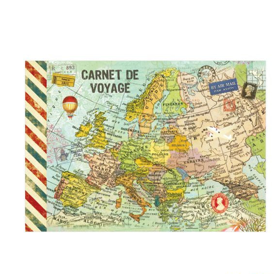 G.Trolez σημειωματάριο 21x15 εμπριμέ Europe