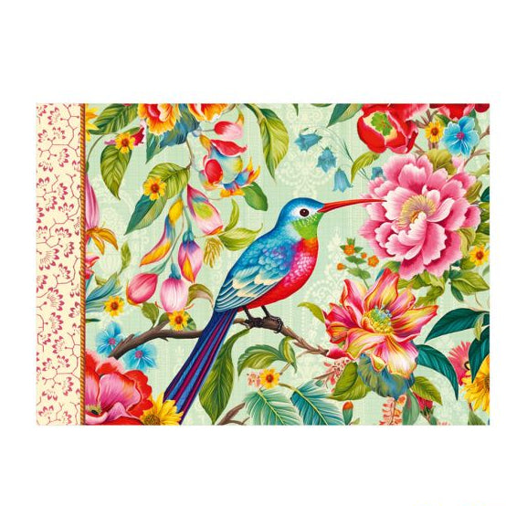 G.Trolez σημειωματάριο 21x15 εμπριμέ oiseaux