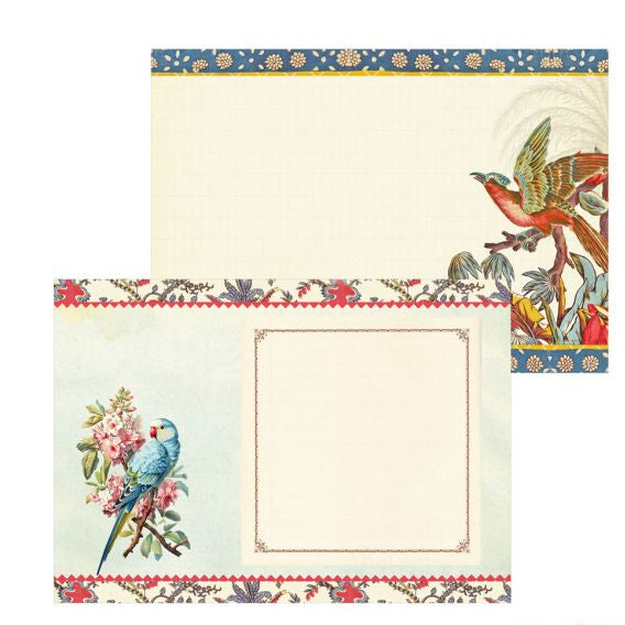 G.Trolez σημειωματάριο 15x10 εμπριμέ oiseaux