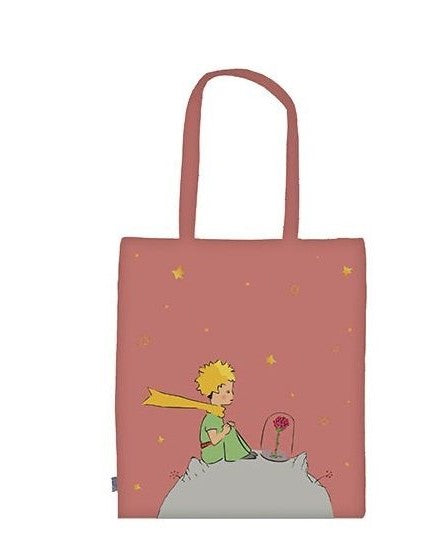 Τσάντα υφασμάτινη tote bag ροζ Μικρός Πρίγκιπας