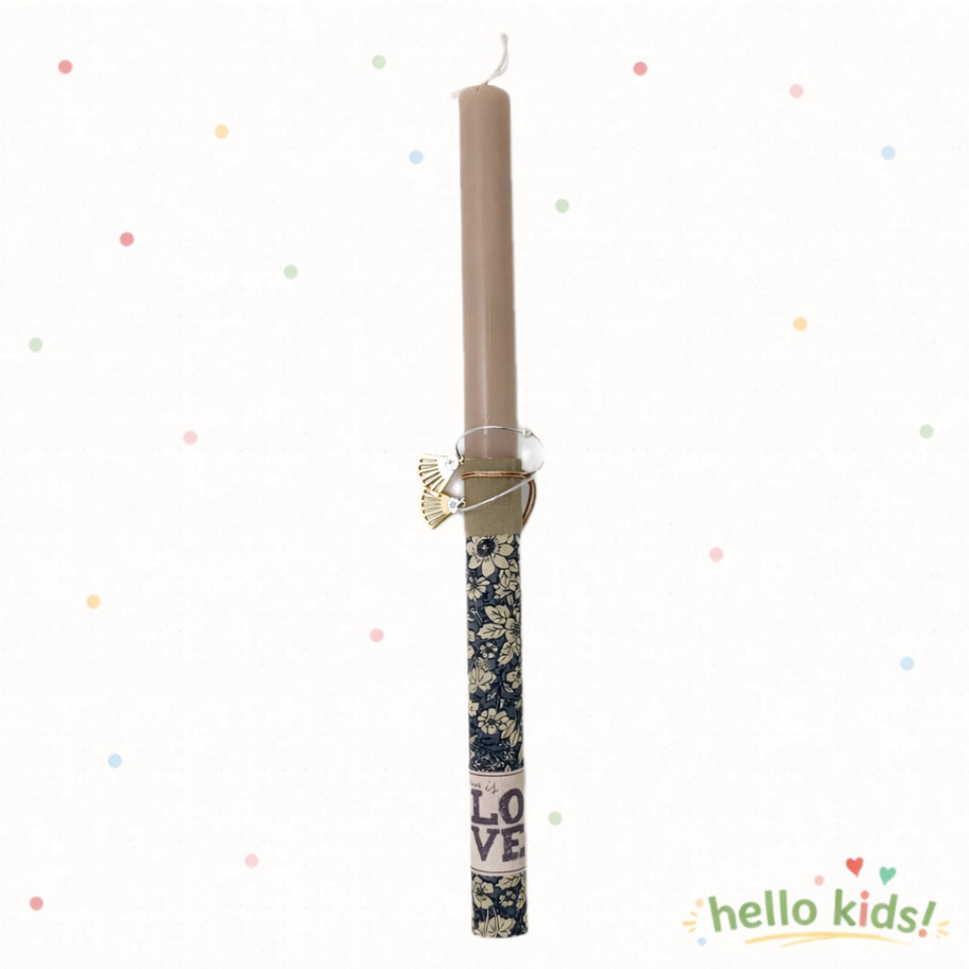 Λαμπάδα αρωματική με χειροποίητα σκουλαρίκια κρίκους