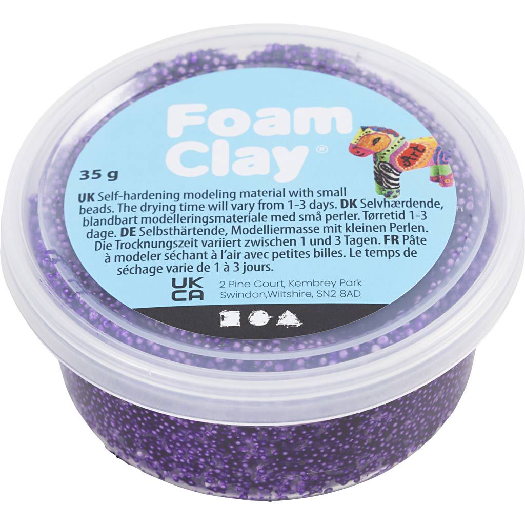 Foam clay μοβ, 35 γρ.