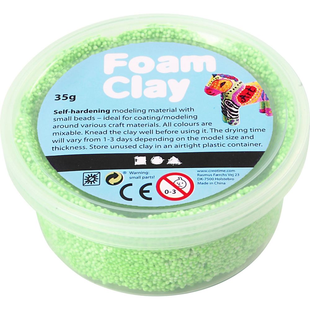 Foam clay πράσινο neon, 35 γρ.