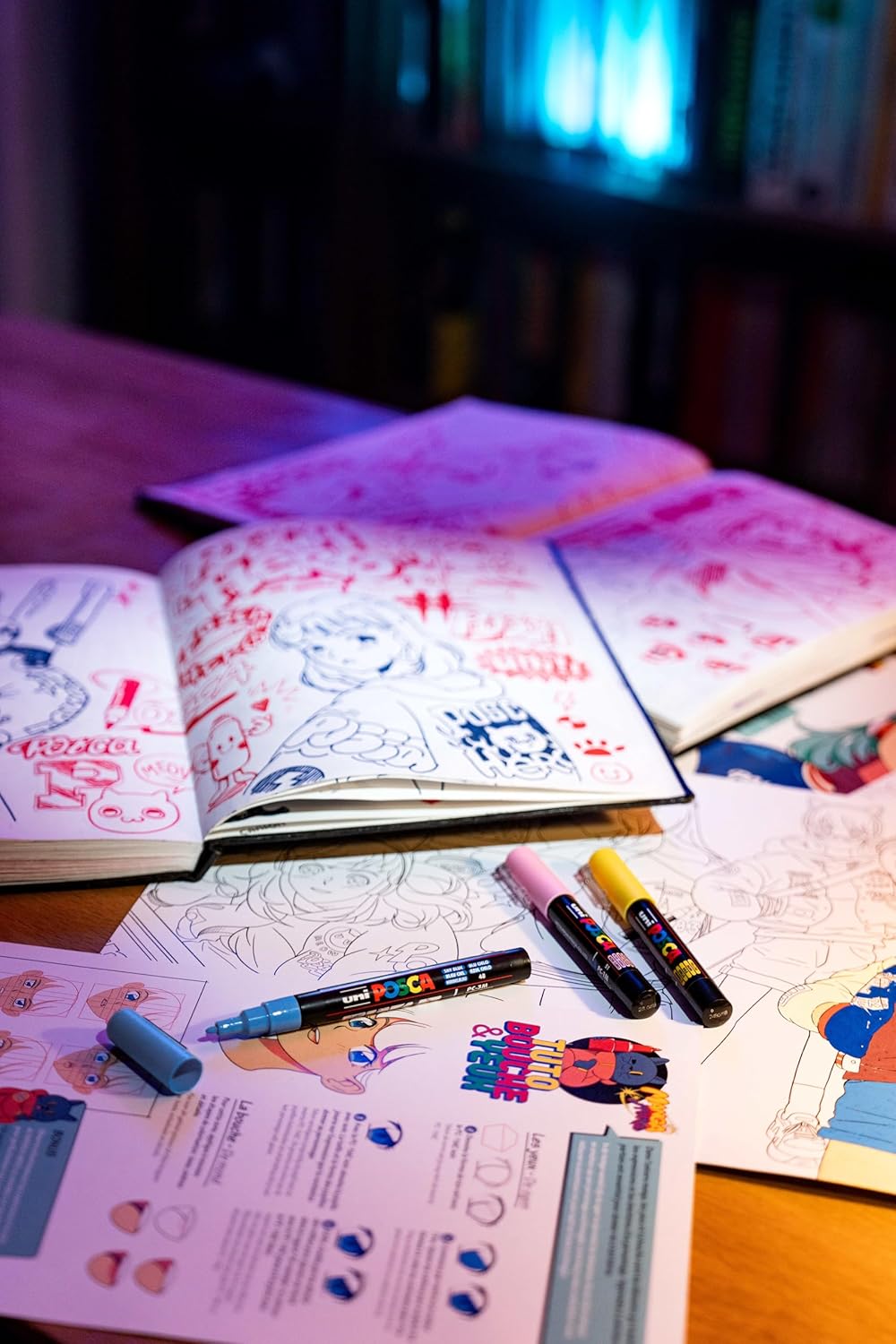 POSCA Metal Manga Hero - Μεταλλική κασετίνα με 20 μαρκαδόρους