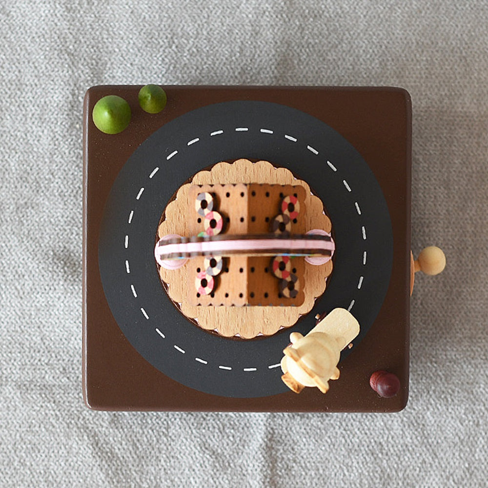 Μουσικό ξύλινο κουτί Candy House - The city of the sky