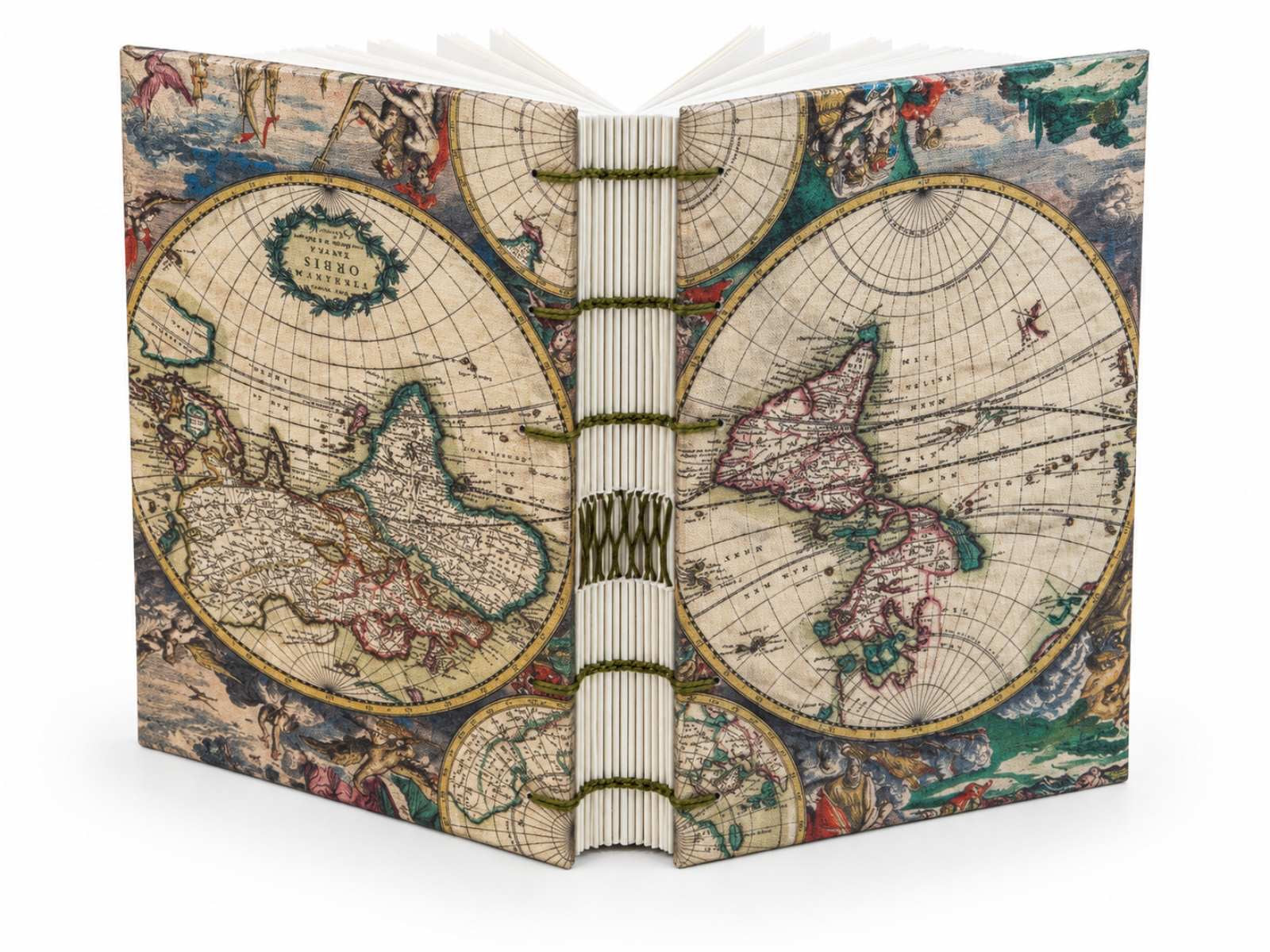Χειροποίητο Ακαδημαϊκό Ημερολόγιο 2026- "World Map, 1689"