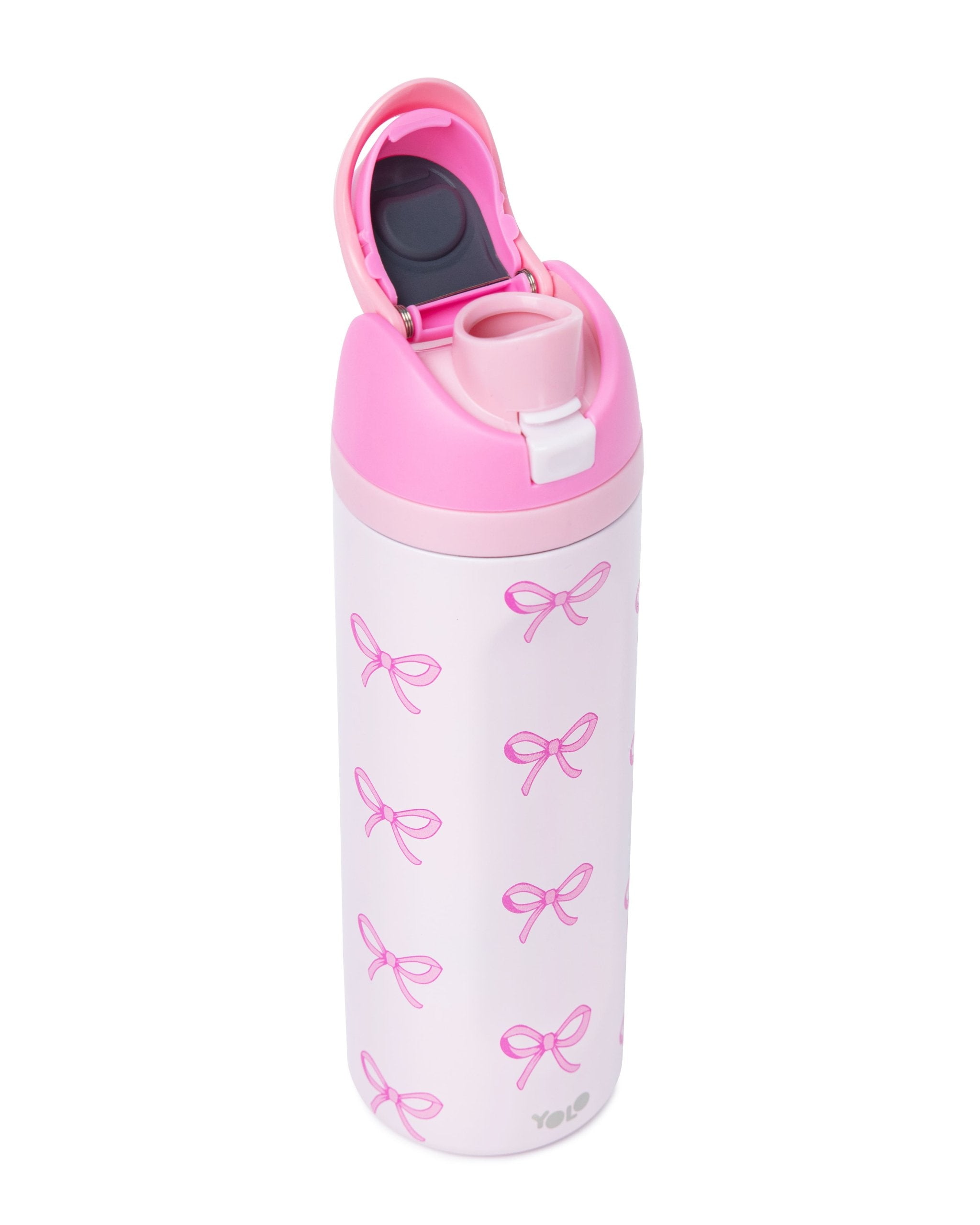 Μεταλλικό θερμός 2 σε 1, 700ml – Pink Bow
