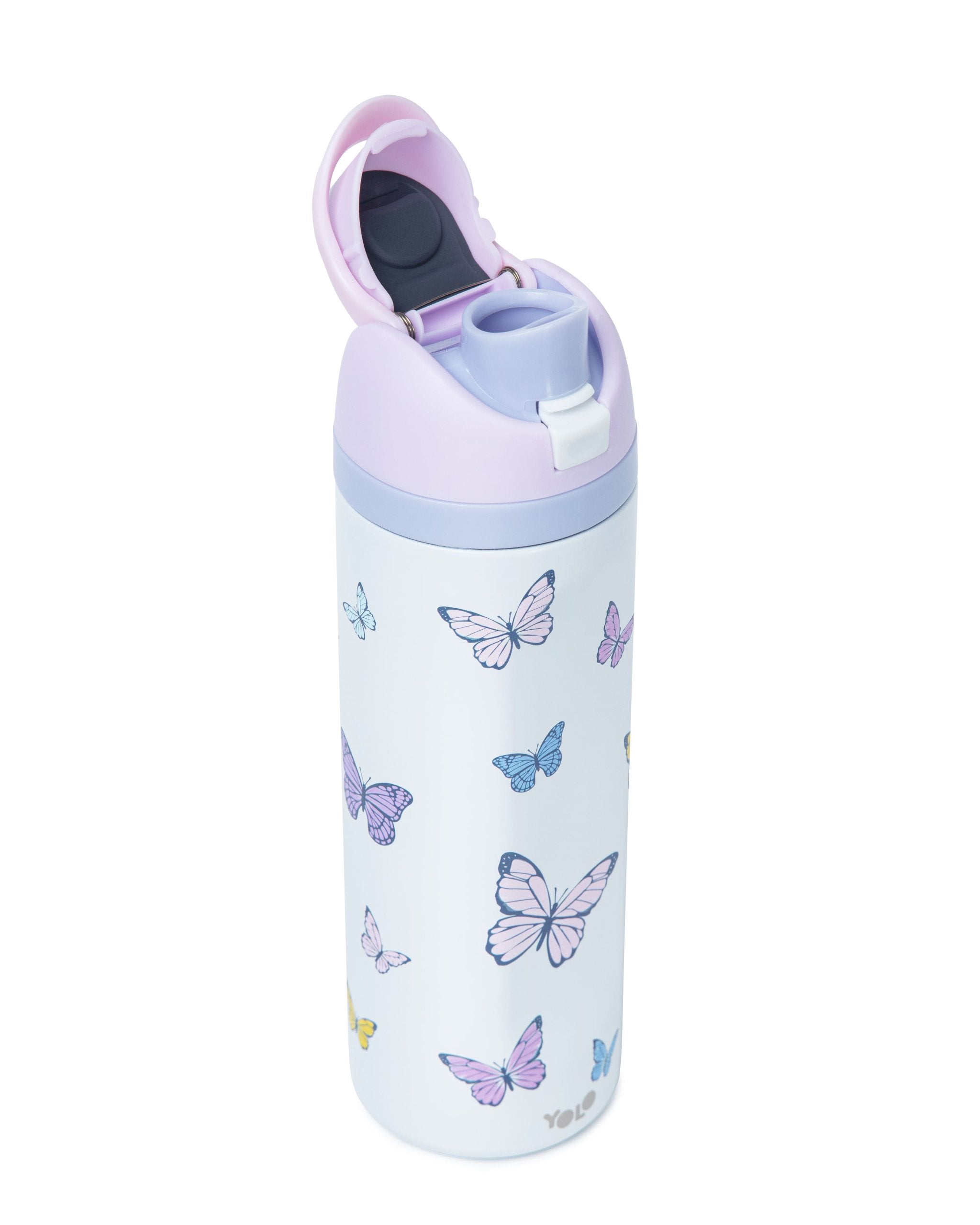 Μεταλλικό θερμός 2 σε 1, 700ml – Butterflies