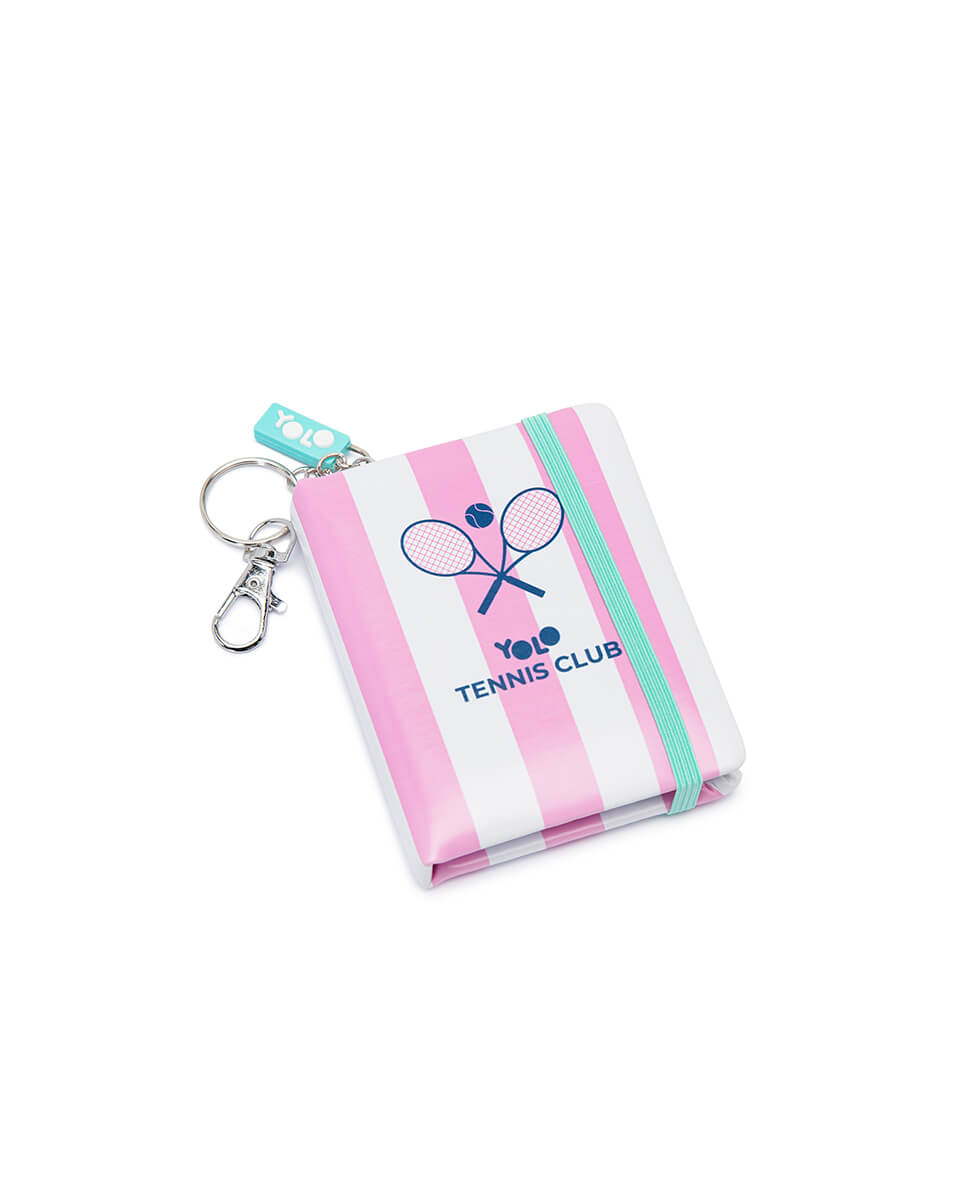 Mini σημειωματάριο με μπρελόκ Tennis Club Girl