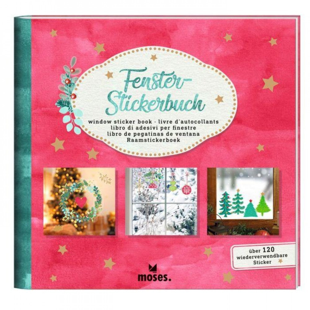 Σετ με 120 χριστουγεννιάτικα αυτοκόλλητα για παράθυρο