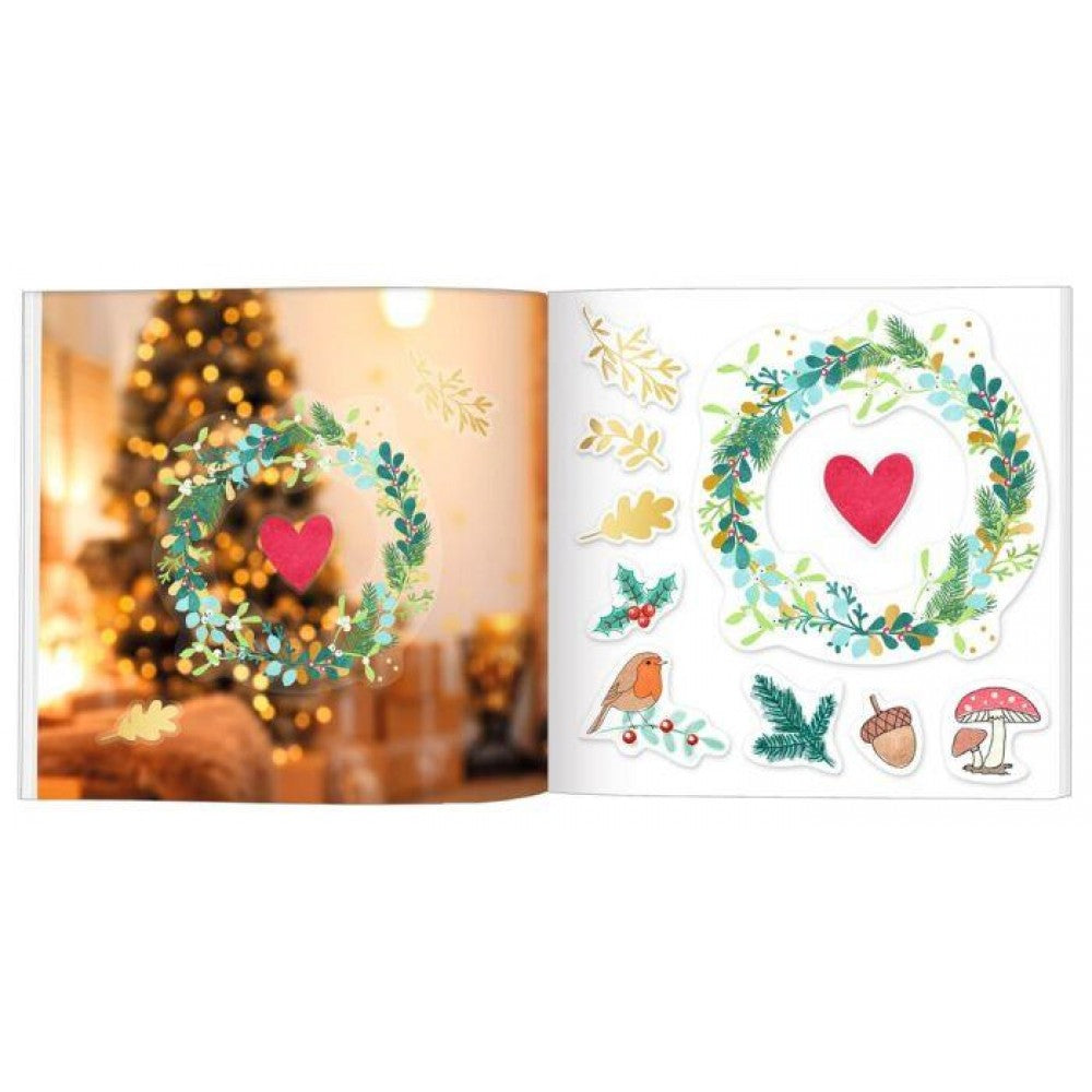 Σετ με 120 χριστουγεννιάτικα αυτοκόλλητα για παράθυρο