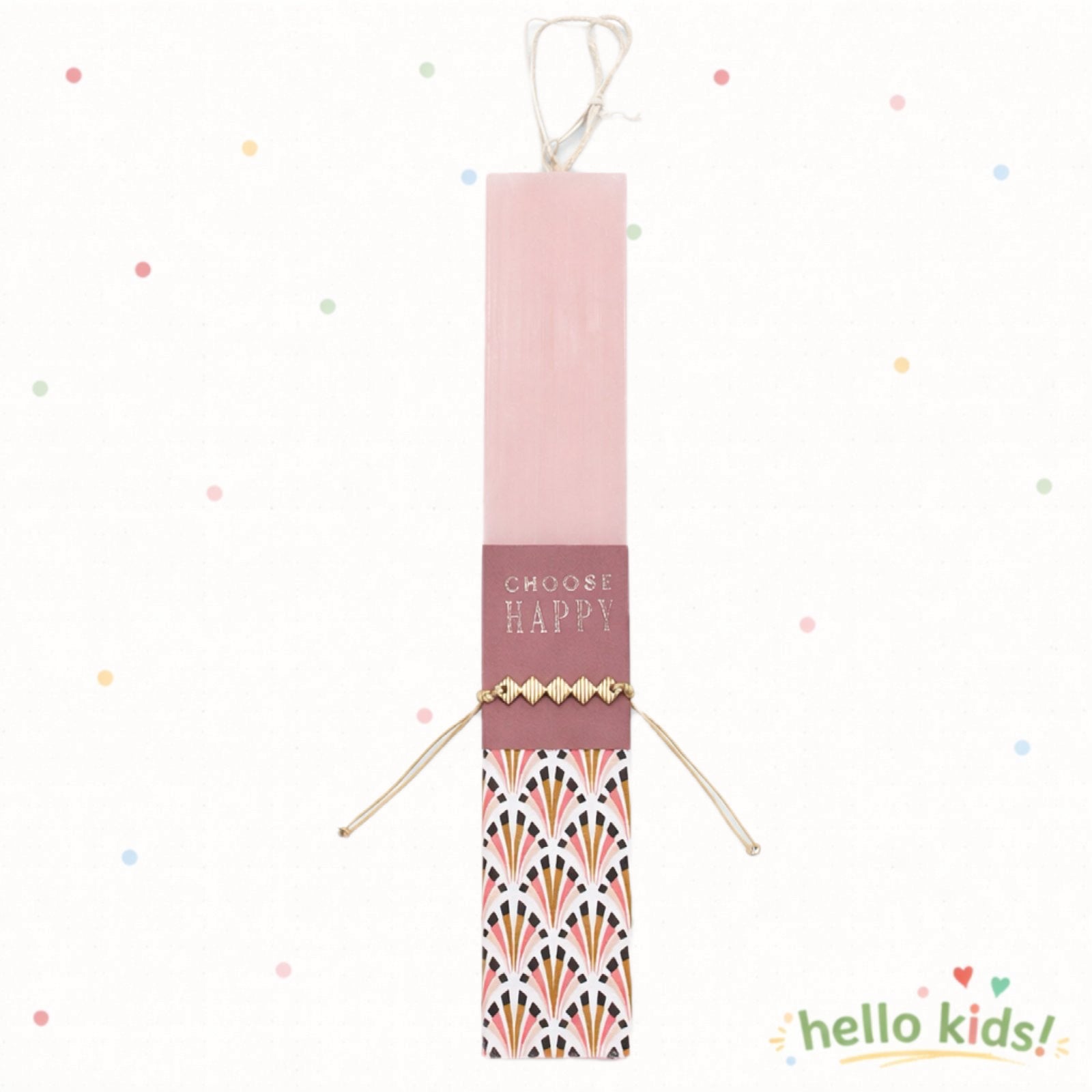 Λαμπάδα αρωματική με βραχιόλι