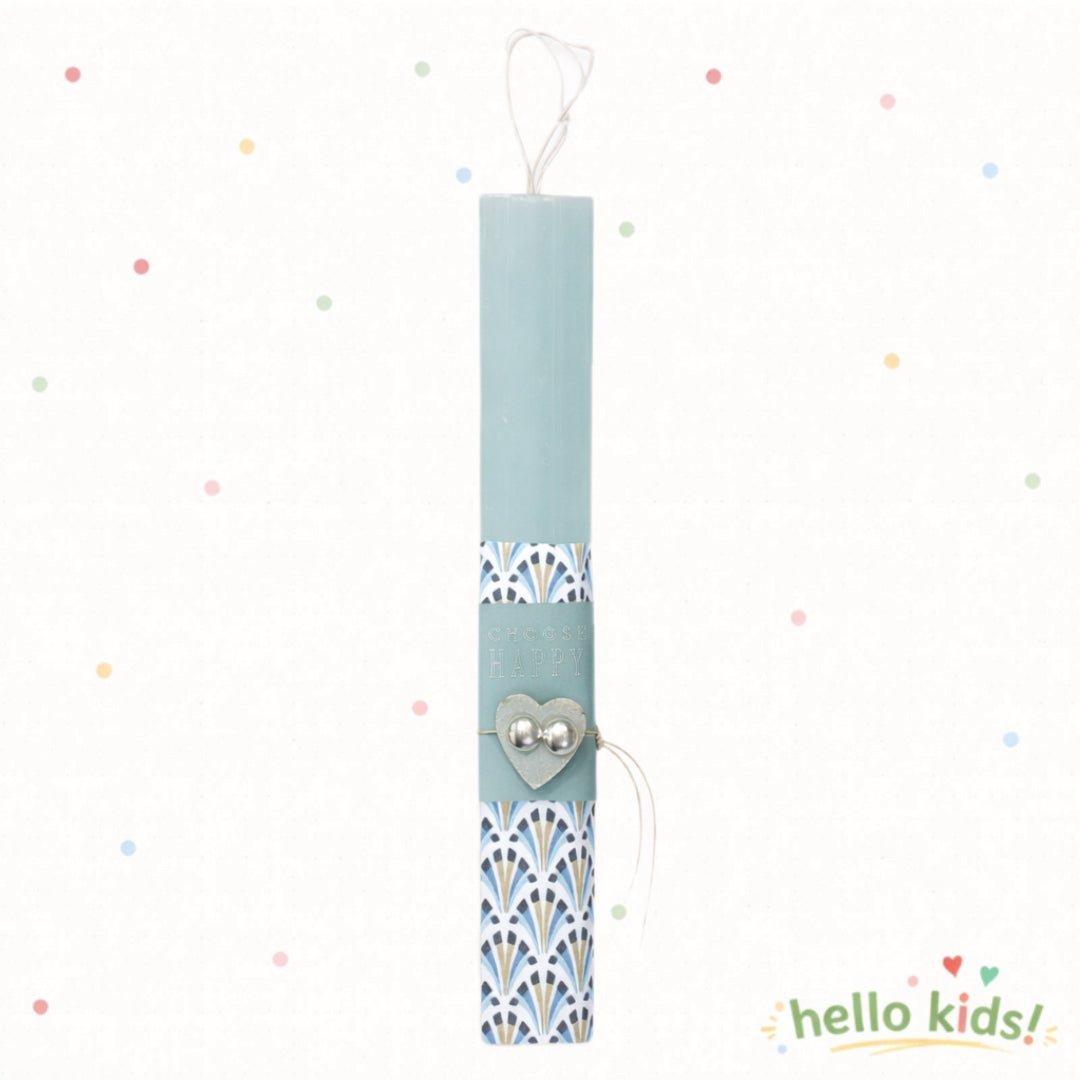 Λαμπάδα αρωματική με χειροποίητα σκουλαρίκια