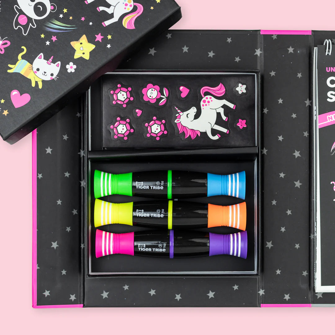 Σετ δραστηριοτήτων –  Neon Colouring Set Unicorn and Friends