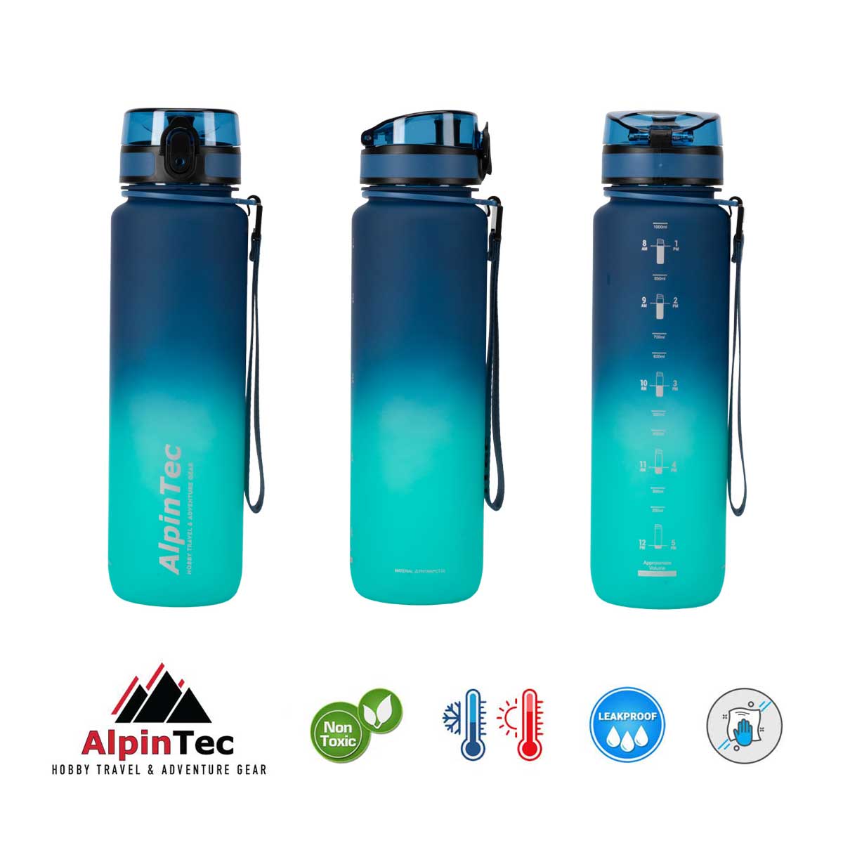 Παγούρι Bicolor 1000 ml Blue/Green