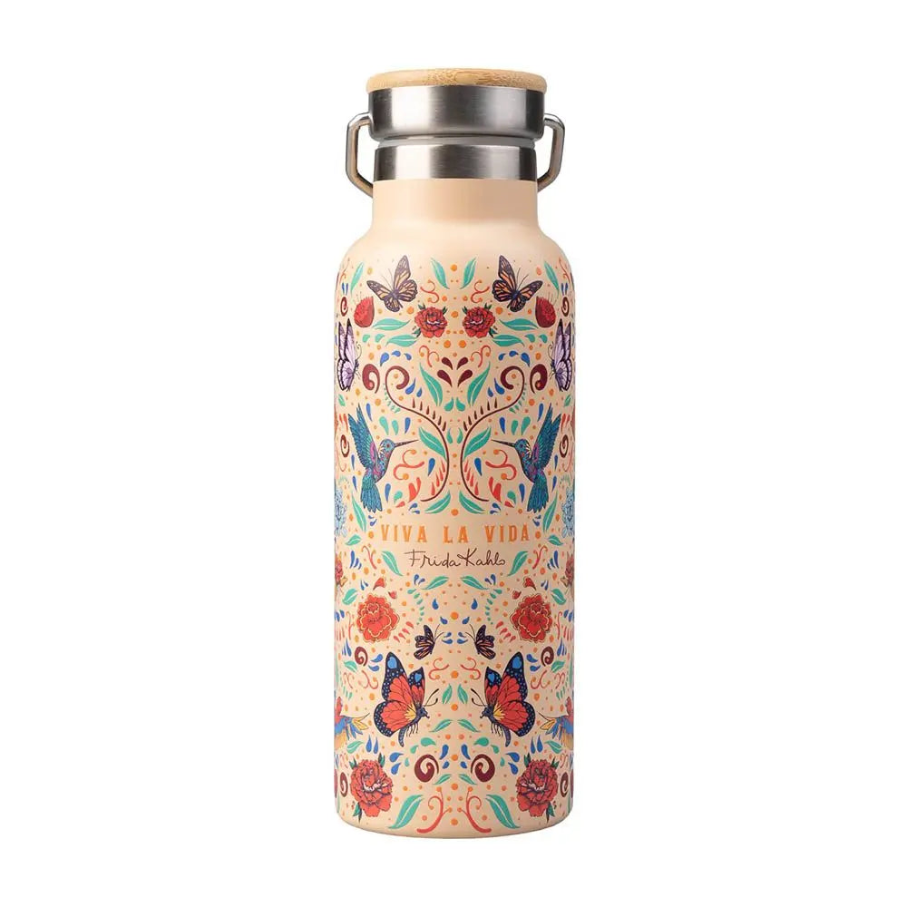 Μεταλλικό μπουκάλι με λαβή 500ml Frida Kahlo, Viva la Vida