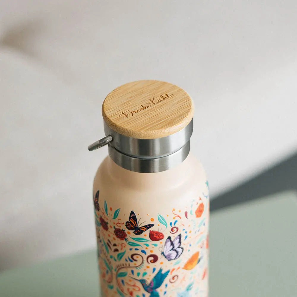 Μεταλλικό μπουκάλι με λαβή 500ml Frida Kahlo, Viva la Vida