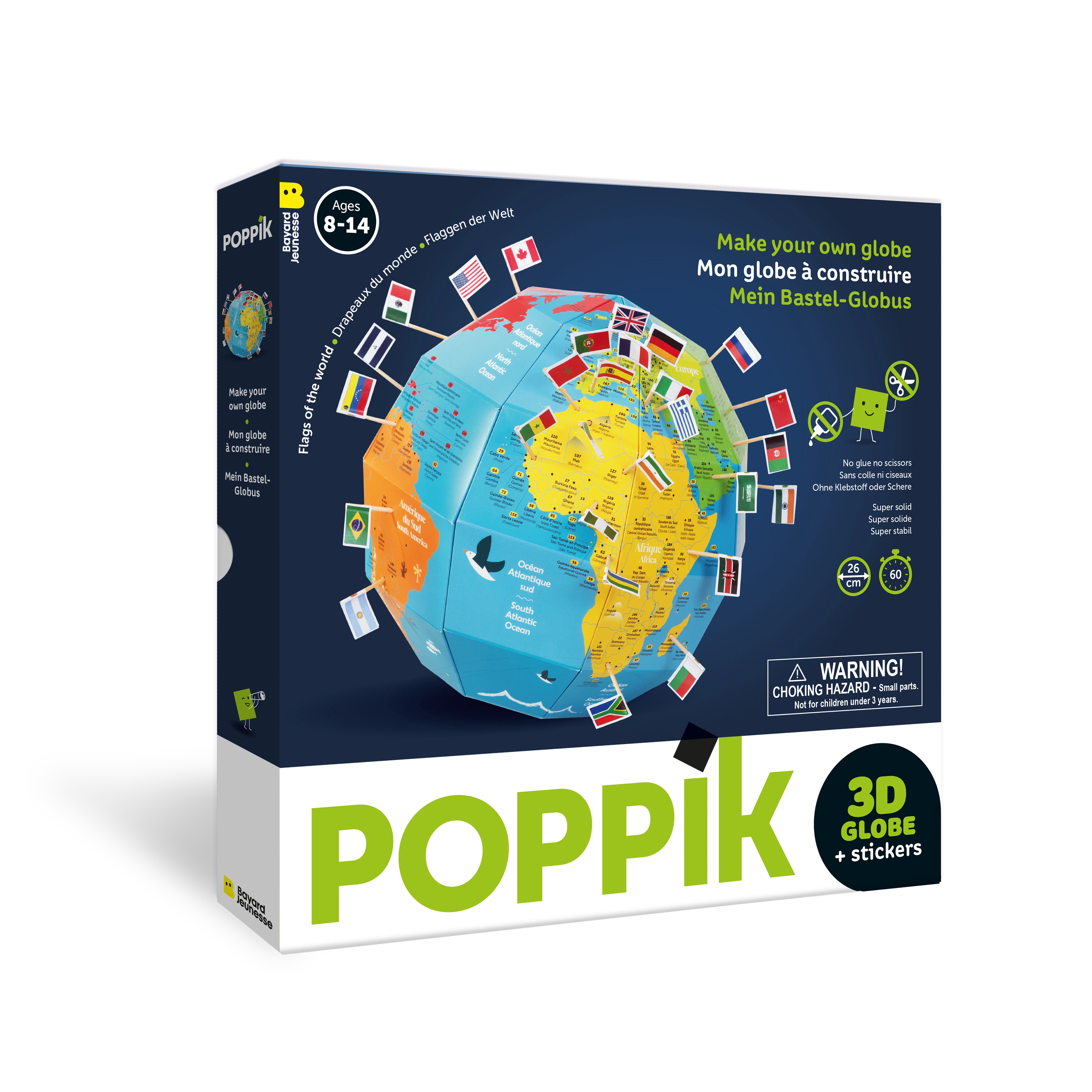 3D Σφαίρα με αυτοκόλλητα - Σημαίες