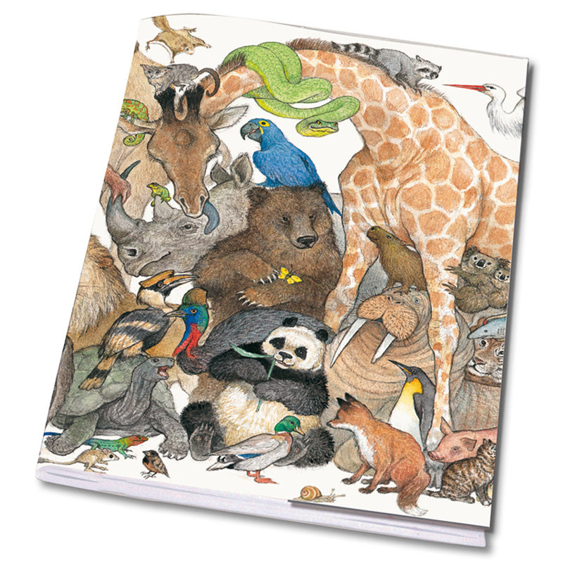 Τετράδιο Α5 καρφίτσα - Ζωάκια