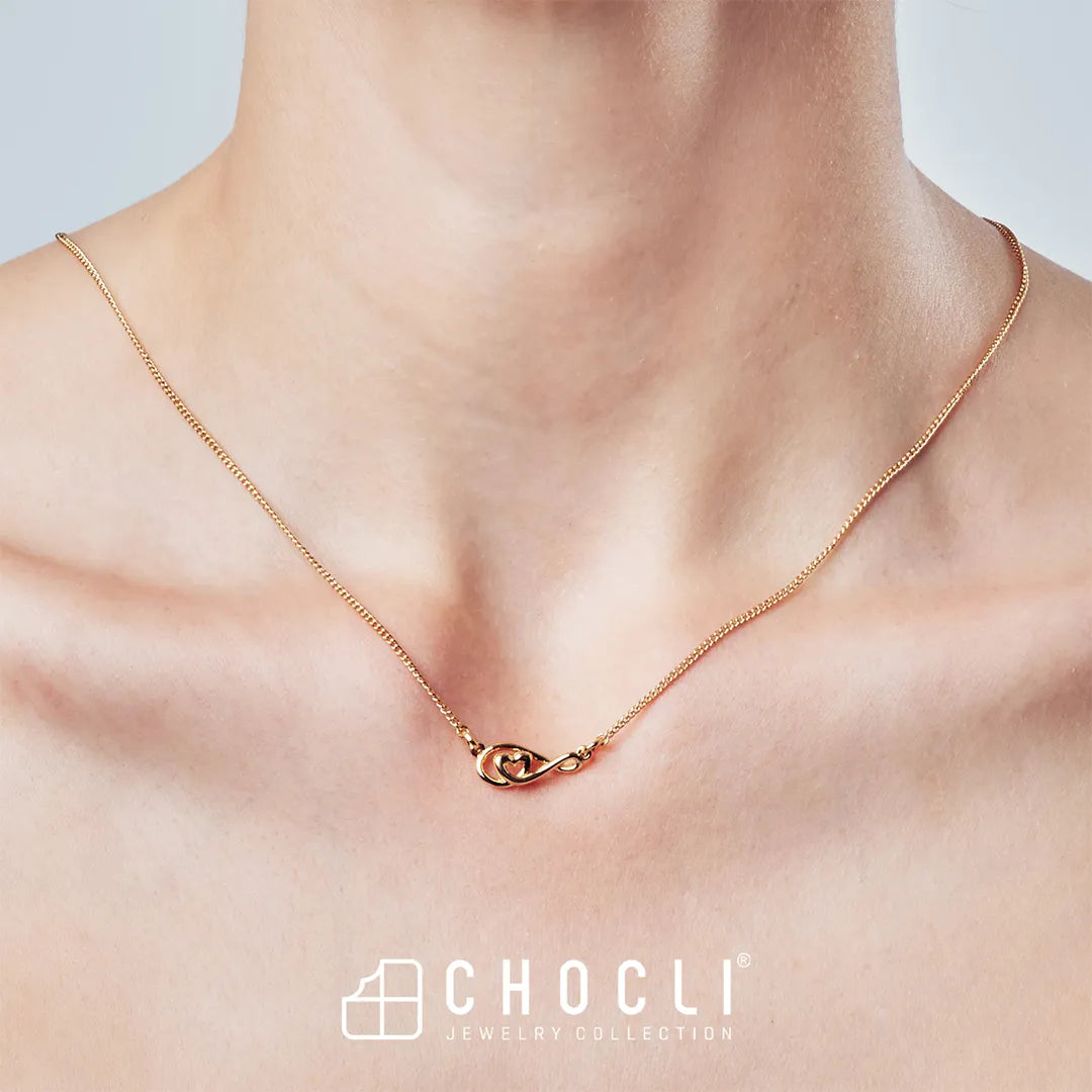 Κολιέ επίχρυσο Chocli "Infinity"