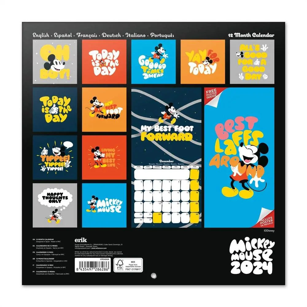 Ημερολόγιο τοίχου 2024 Disney - Mickey