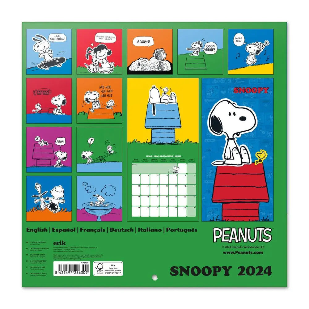 Ημερολόγιο τοίχου 2024 Snoopy