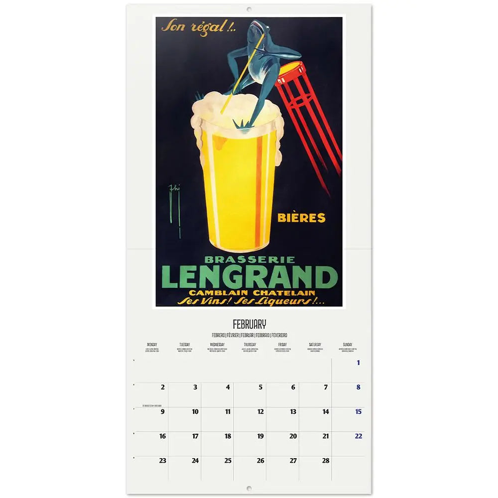 Ημερολόγιο τοίχου 2026, 30x30εκ. - Vintage Advertising