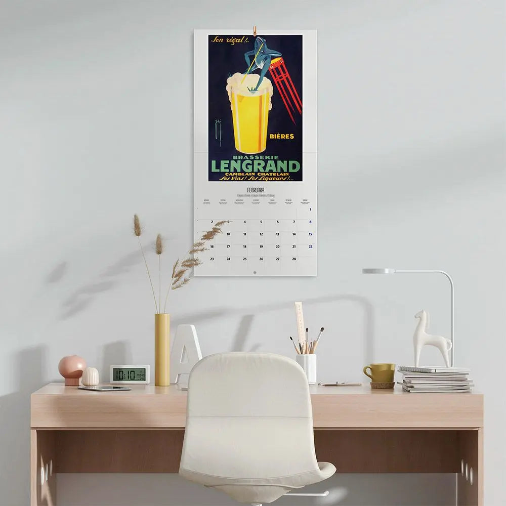 Ημερολόγιο τοίχου 2026, 30x30εκ. - Vintage Advertising