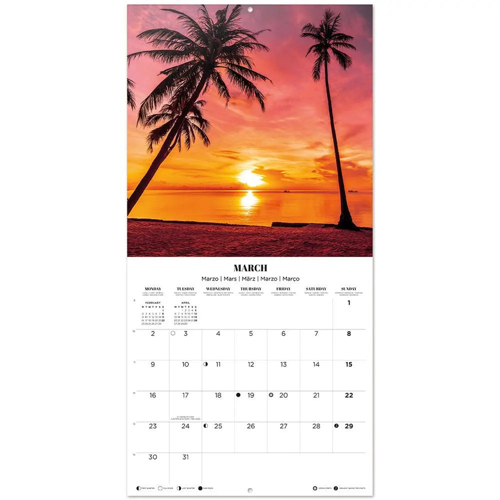 Ημερολόγιο τοίχου 2026, 30x30εκ. - Tropical Paradise