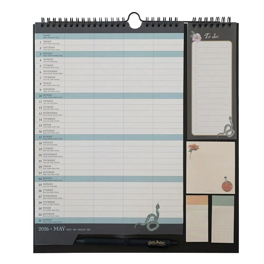 Ημερολόγιο/πλάνο τοίχου 2025-2026, 30x34εκ. - Harry Potter