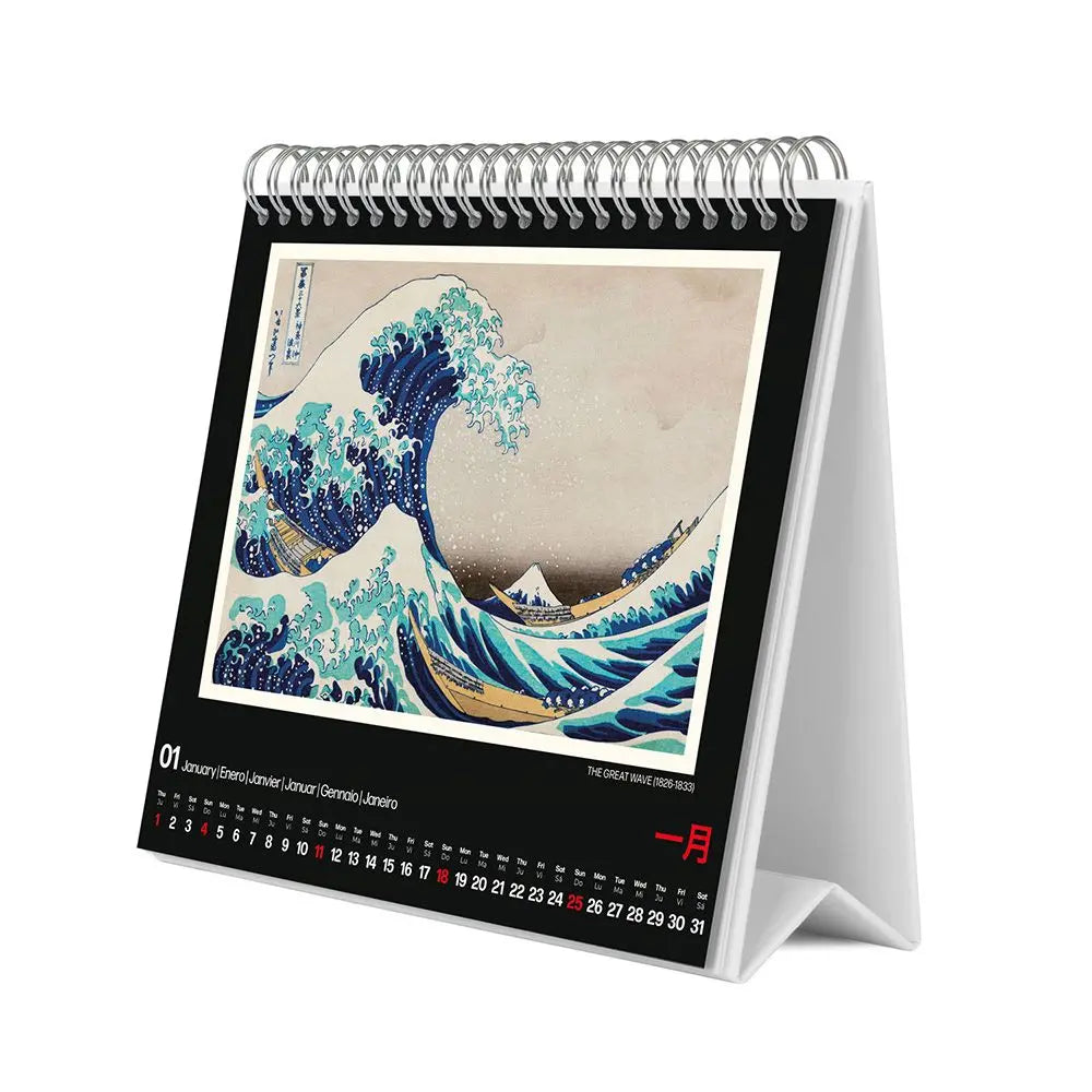 Ημερολόγιο επιτραπέζιο 2026, 20x17εκ. - Hokusai