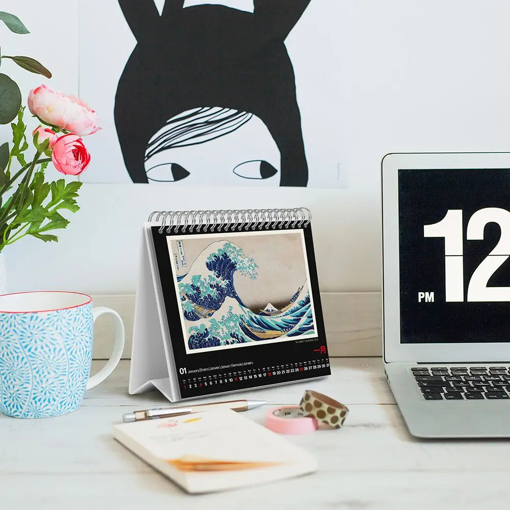 Ημερολόγιο επιτραπέζιο 2026, 20x17εκ. - Hokusai