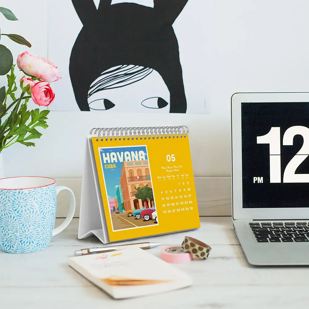 Ημερολόγιο επιτραπέζιο 2026, 20x17εκ. - Travel