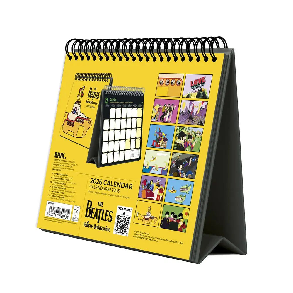 Ημερολόγιο επιτραπέζιο 2026, 20x17εκ. - The Beatles
