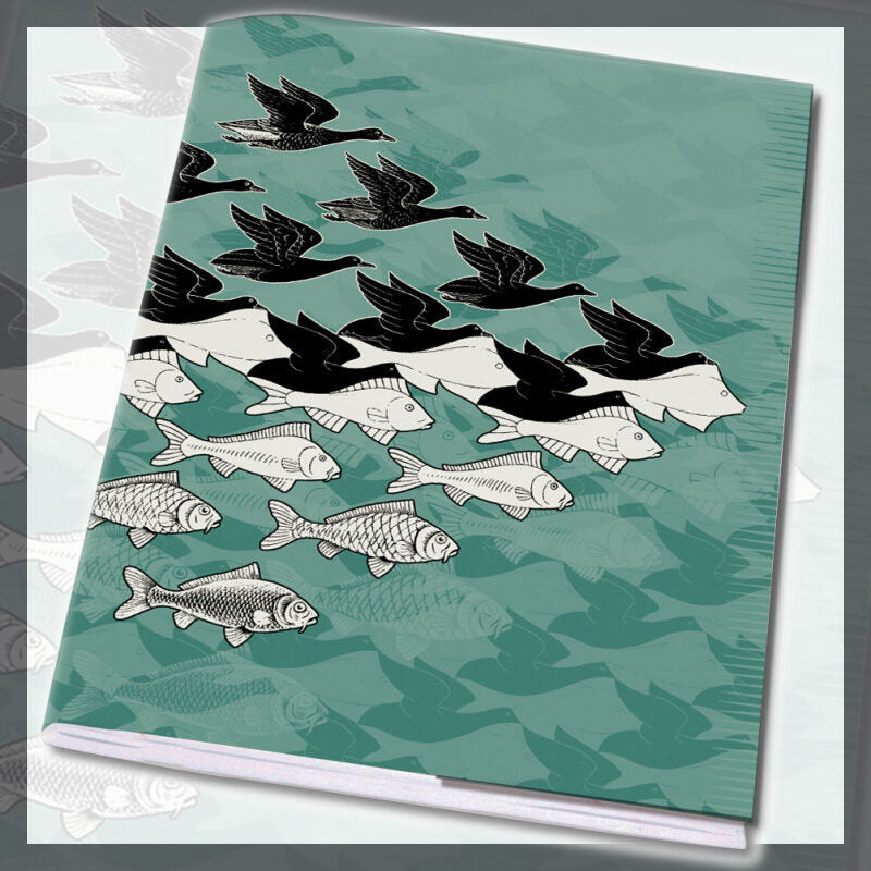 Τετράδιο Α5 καρφίτσα - Αέρας και νερό, M.C. Escher