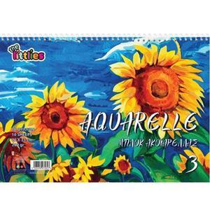 Μπλοκ aquarella - The littlies 30X40, 10φ.