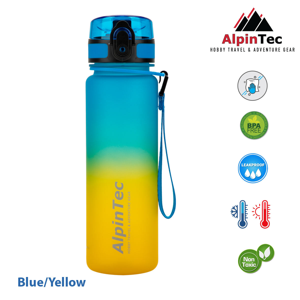 Παγούρι Bicolour 500 ml Blue/Yellow