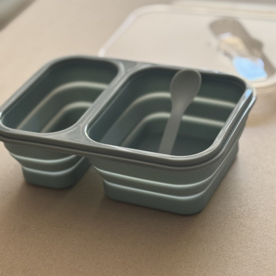 Φαγητοδοχείο με πιρούνι και κουτάλι "Sky Blue" 950ml