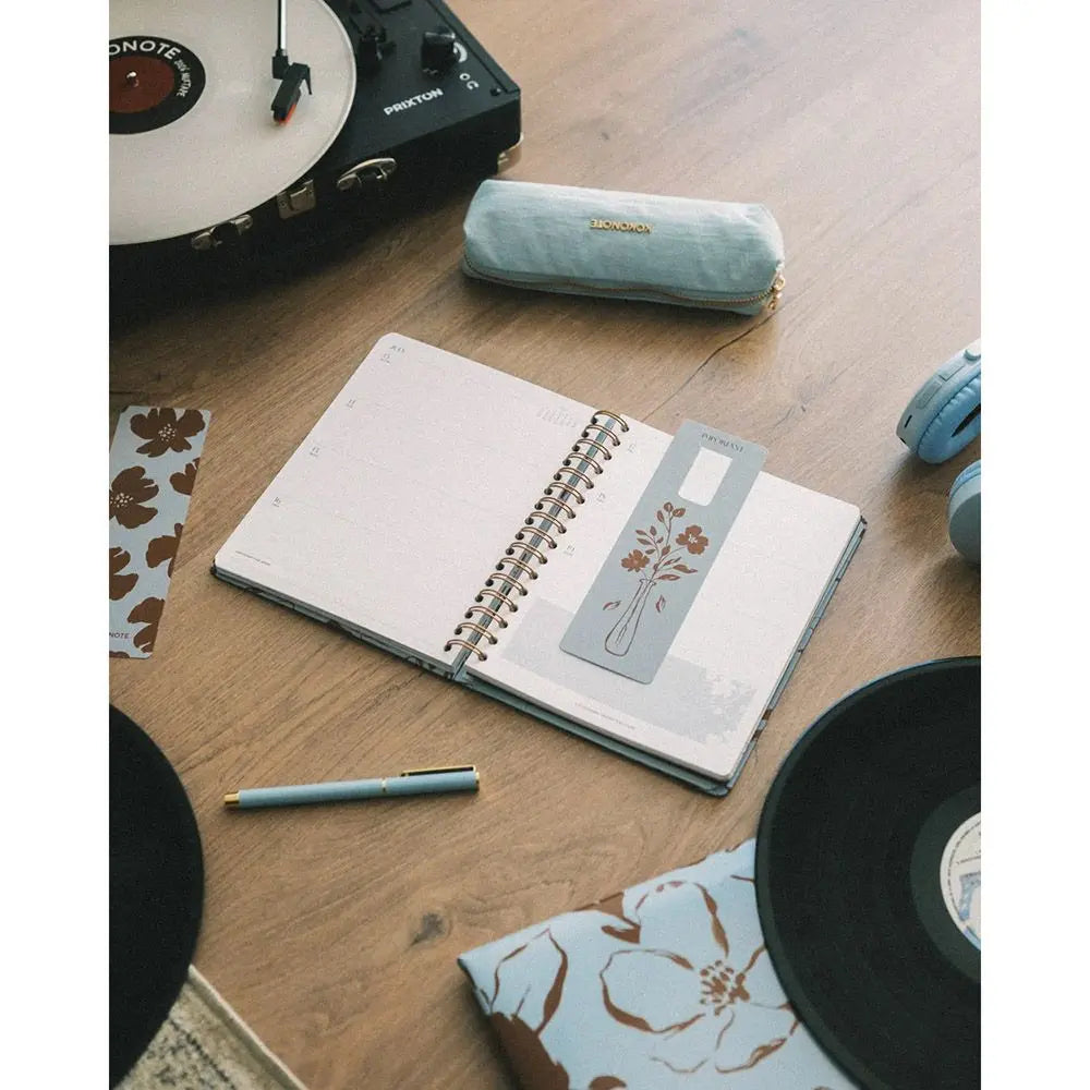 Ημερολόγιο εβδομαδιαίο 2026, σπιράλ 18x21εκ. - Bambina Mocha Petals