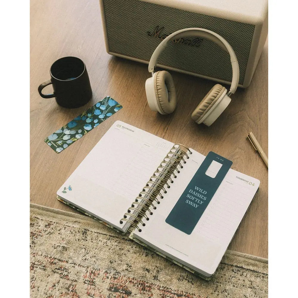 Ημερολόγιο ημερήσιο 2026, σπιράλ 17,5x21,5εκ. - Muse Daisy Cottage