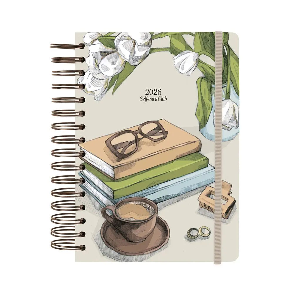 Ημερολόγιο ημερήσιο 2026, σπιράλ 17,5x21,5εκ. - Muse Self Care Club