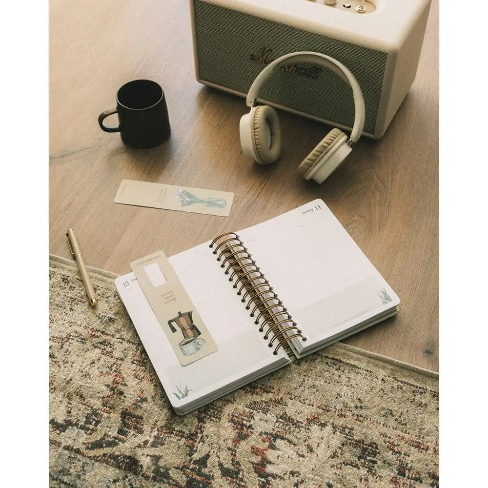 Ημερολόγιο ημερήσιο 2026, σπιράλ 17,5x21,5εκ. - Muse Self Care Club