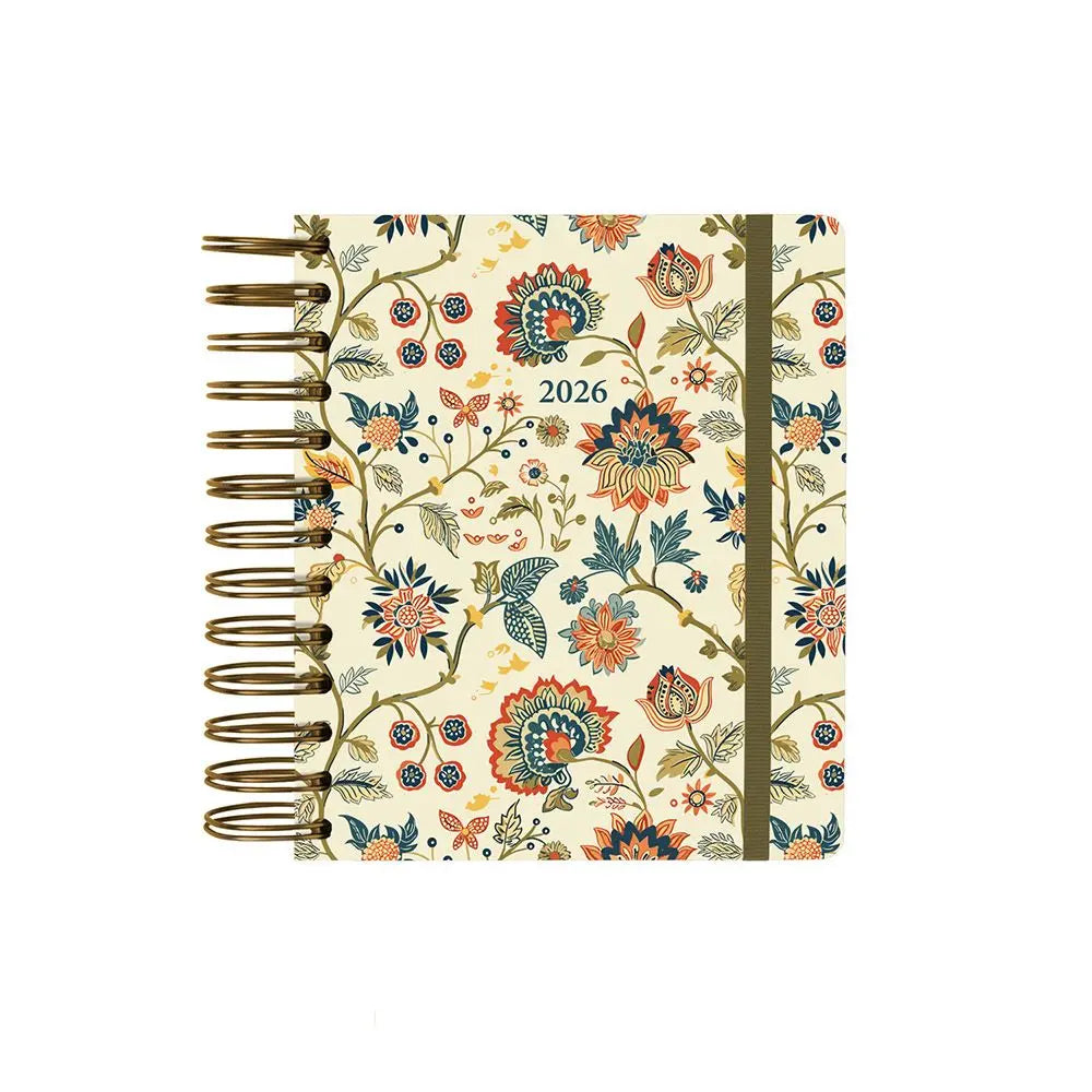 Ημερολόγιο ημερήσιο 2026, σπιράλ 17,5x15εκ. - Venus Henna Garden
