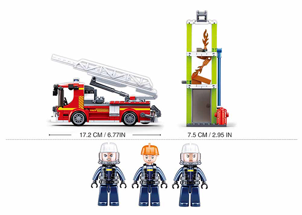 Τουβλάκια -Σετ συναρμολόγησης "Πυροσβεστικό Όχημα"