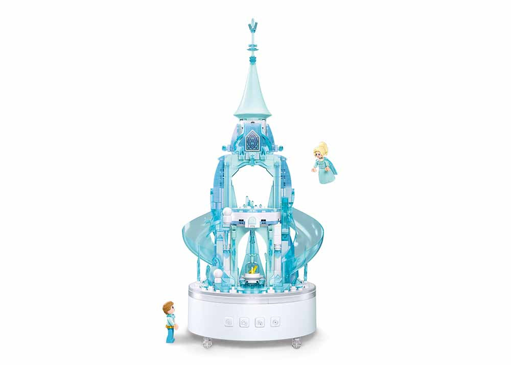 Τουβλάκια -Σετ συναρμολόγησης "Μουσικό Κουτί, Ice Castle"