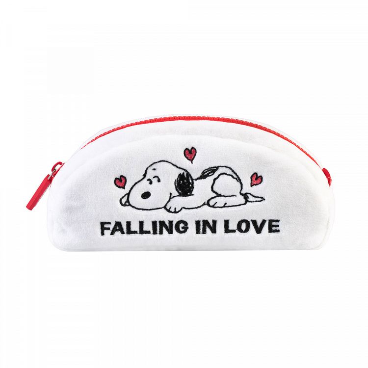 Κασετίνα λούτρινη μισοφέγγαρο Snoopy Love Season